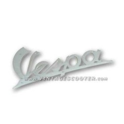 Emblême de tablier alu, Vespa type ancien perçages Italiens